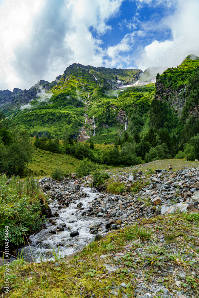 Fototapeta premium Wandern in den österreichischen Alpen