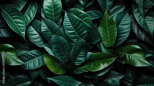 Wallpaper Mural green leaves background Torontodigital.ca