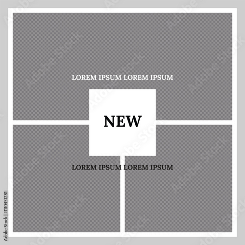 Minimalist Post Template with Highlighted 'New' Section