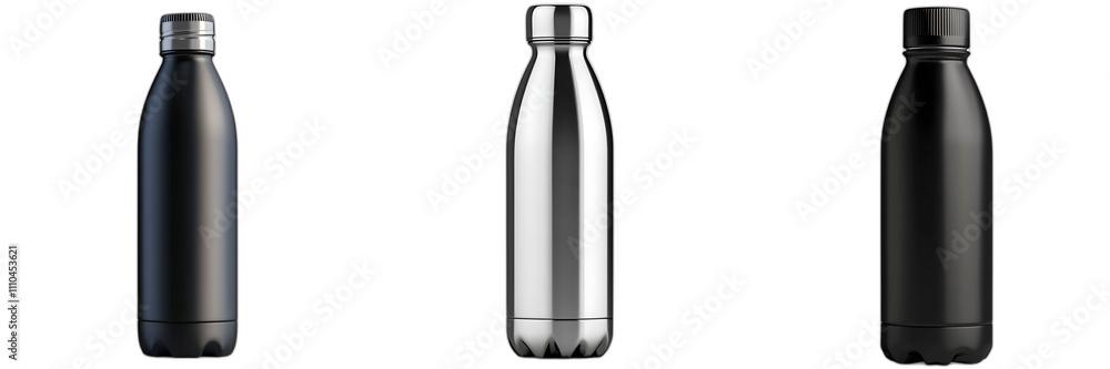 Stylish Stainless Steel Water Bottles Set of Three Colors Stylish Stainless Steel Water Bottles Set of Three Colors