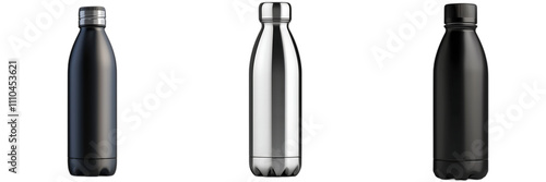 Stylish Stainless Steel Water Bottles Set of Three Colors