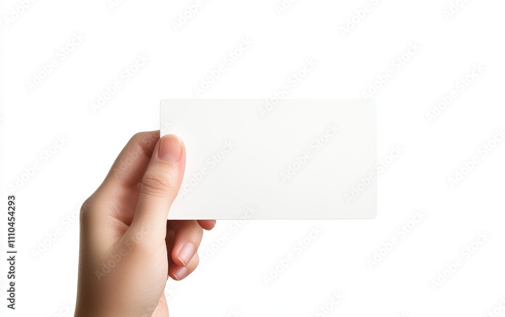 Hand Holding a Credit Card Hand holding a blank credit card with a sleek design, perfect for mockups, on a white background. Hand Holding a Credit Card Hand holding a blank credit card with a sleek design, perfect for mockups, on a white background.