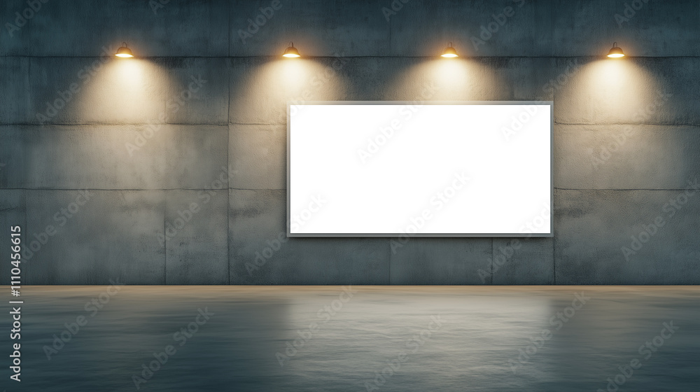 Advertising large billboard with white copy space. Advertising large billboard with white copy space.