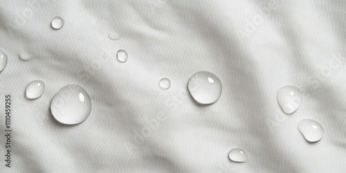 Waterproof Fabric with Water Droplets

