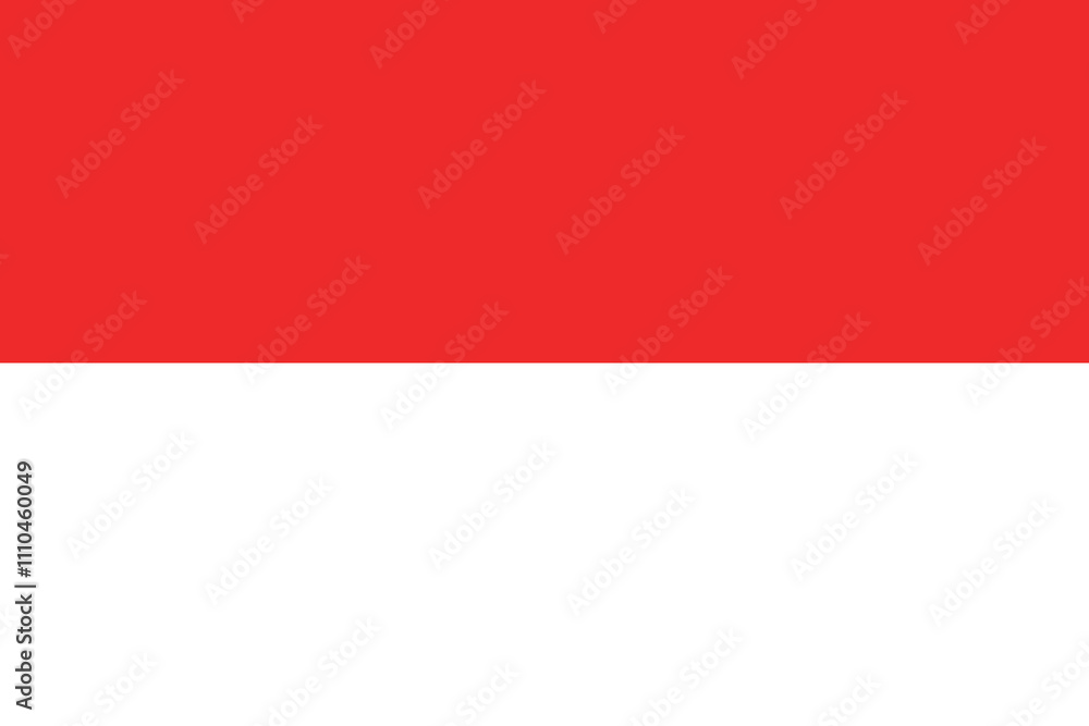 Naklejka premium インドネシア共和国の国旗