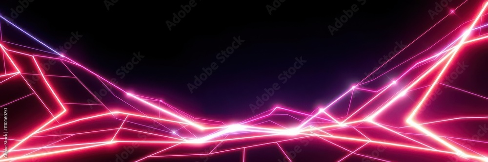 Futuristic geometric background with glowing lines and shapes, technology concept, glowing lines, design Futuristic geometric background with glowing lines and shapes, technology concept, glowing lines, design