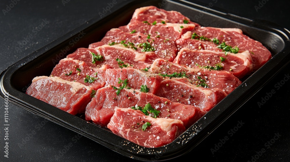 Seasoned Beef Steaks Ready for Grilling Seasoned Beef Steaks Ready for Grilling
