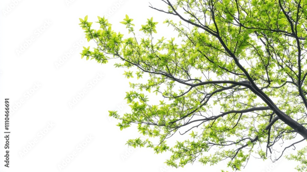 Obraz premium green tree isolated on white