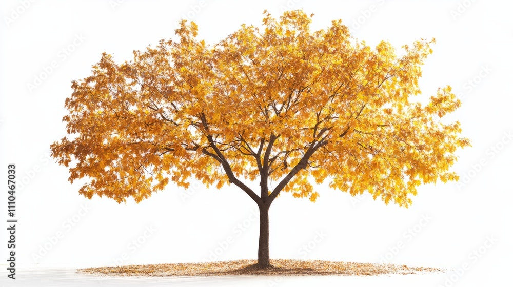 Obraz premium tree with yellow leaves