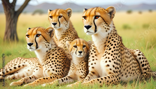 Cheetah Animal Nature Wildlife Affection Caring photo