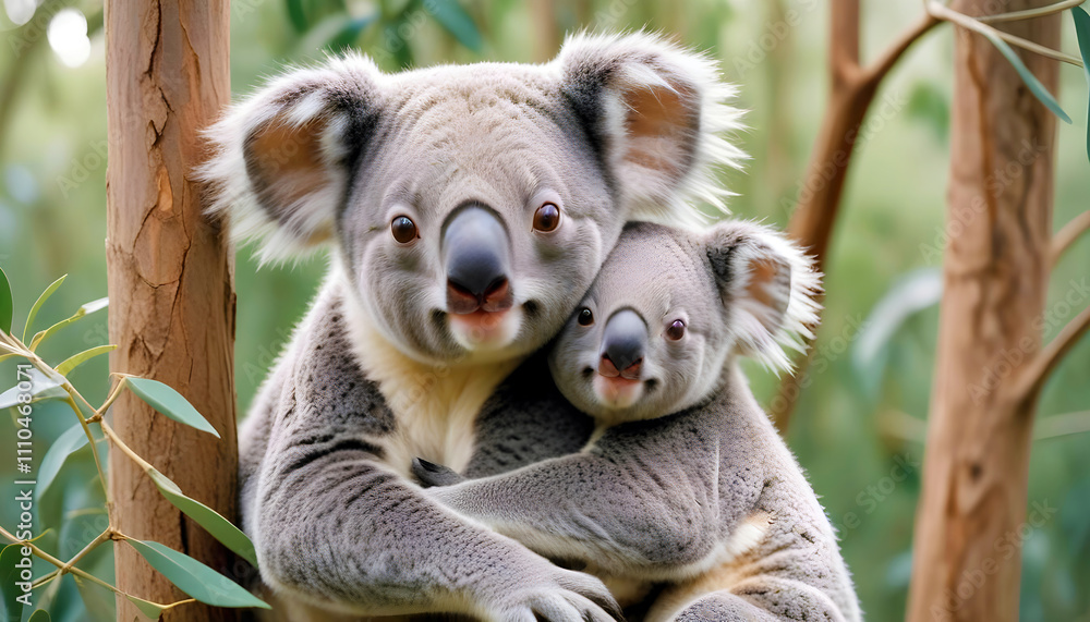 Obraz premium Koala Animal Nature Wildlife Affection Caring
