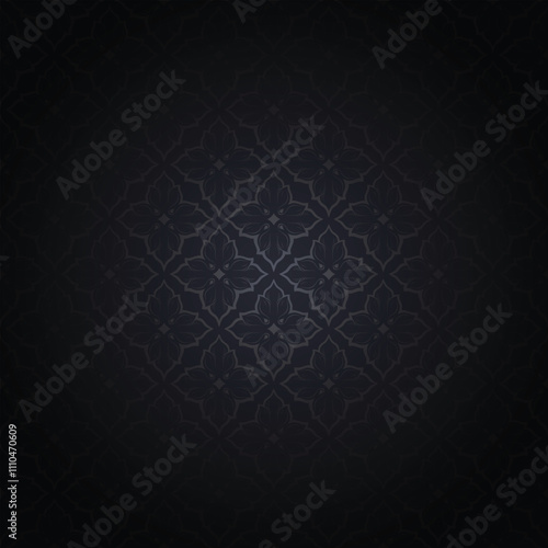 dark grey and black vintage background, royal with classic Baroque pattern, Rococo with darkened edges background, card, invitation, banner. vector illustration EPS 10