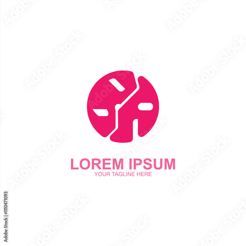 lorem ipsum ba initial icon with creative vector illustration