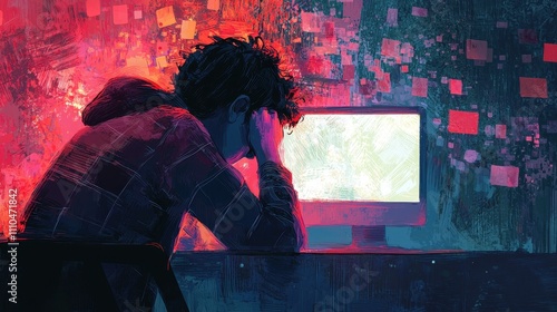 Emotional Distress from Cyberbullying Illustrated through Digital Art