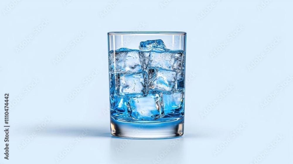 A photostock of a tall glass of iced water with condensation, isolated on a clean white background, refreshing and simple. High Quality A photostock of a tall glass of iced water with condensation, isolated on a clean white background, refreshing and simple. High Quality