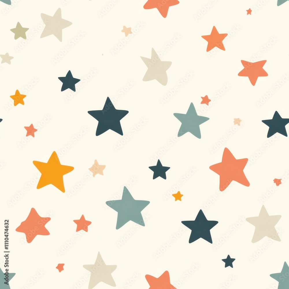 Pastel Galaxy: Soft, Repeatable Star Pattern Design Pastel Galaxy: Soft, Repeatable Star Pattern Design