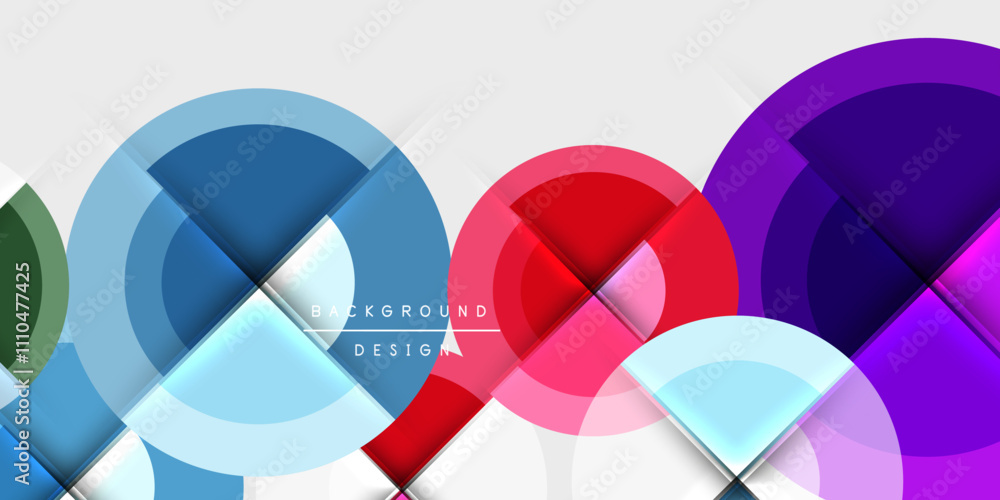 Circle and semi circle geometric background. Vector Illustration For Wallpaper, Banner, Background, Card, Book Illustration, landing page Circle and semi circle geometric background. Vector Illustration For Wallpaper, Banner, Background, Card, Book Illustration, landing page