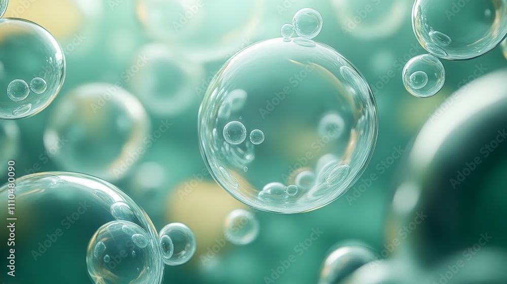 Bubbles in Various Sizes Creating a Whimsical Background Scene Bubbles in Various Sizes Creating a Whimsical Background Scene