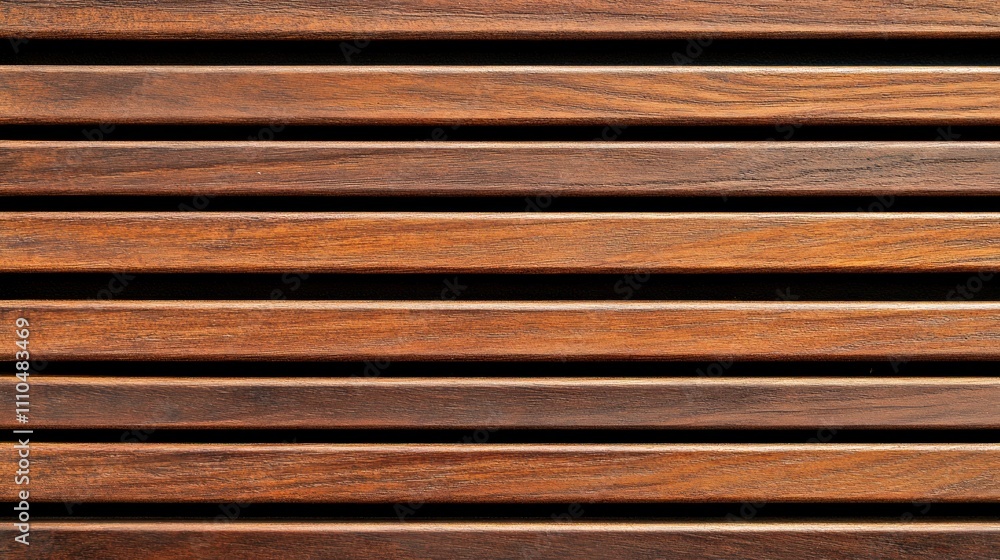 Horizontal dark brown wooden slats background texture. Horizontal dark brown wooden slats background texture.