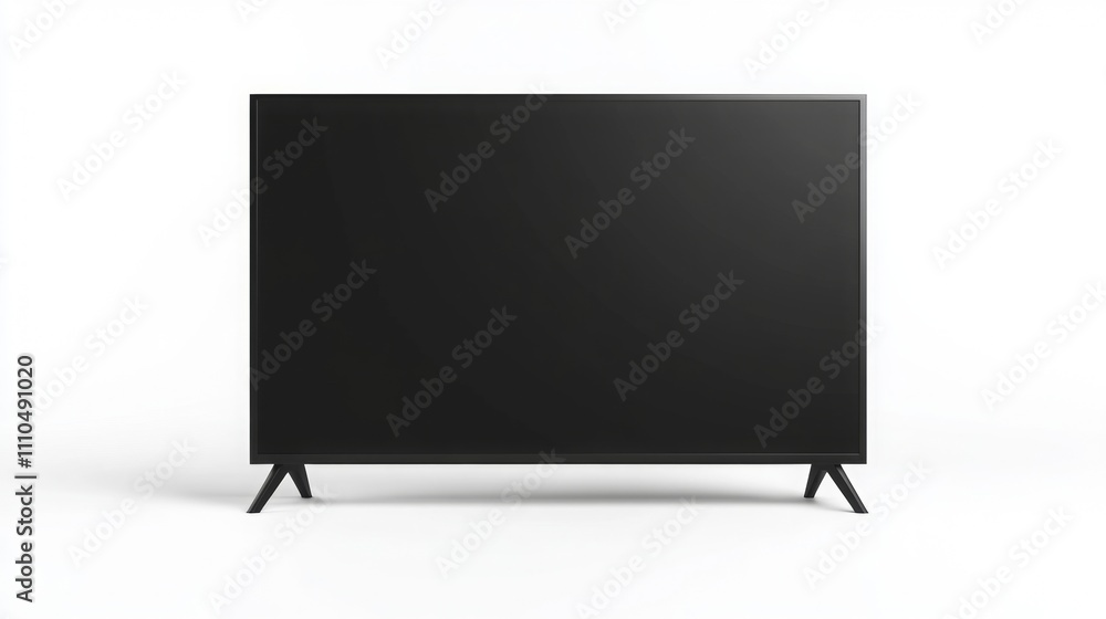 TV with white background for new technology presentation TV with white background for new technology presentation