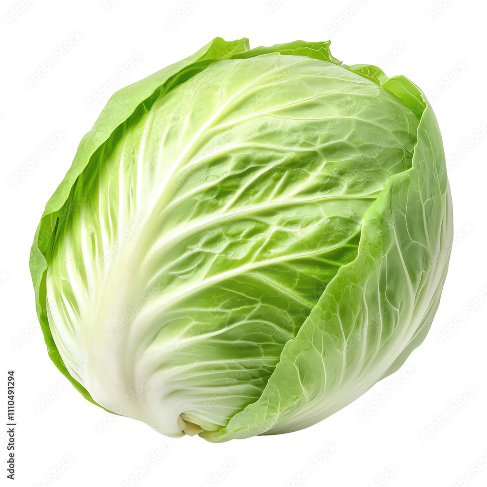 A fresh, green cabbage with tightly packed leaves showcasing its natural texture and vibrant color. A fresh, green cabbage with tightly packed leaves showcasing its natural texture and vibrant color.