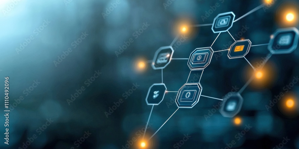 mobile payment cashless network concept. A digital network illustration featuring interconnected nodes and icons, representing technology, data, and innovation in a futuristic design. mobile payment cashless network concept. A digital network illustration featuring interconnected nodes and icons, representing technology, data, and innovation in a futuristic design.