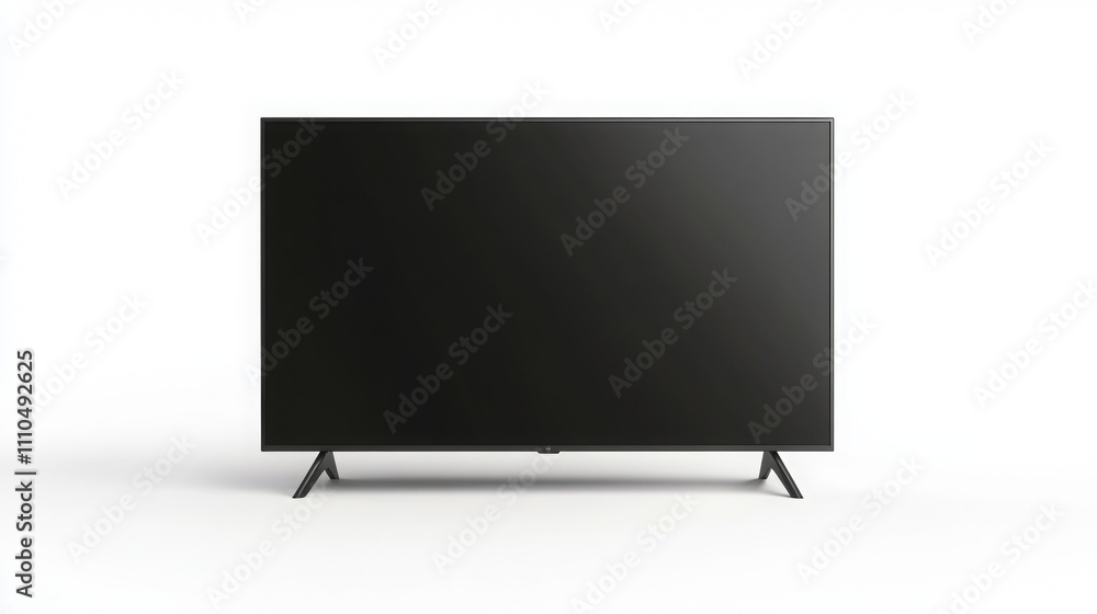 White background with minimalistic TV White background with minimalistic TV