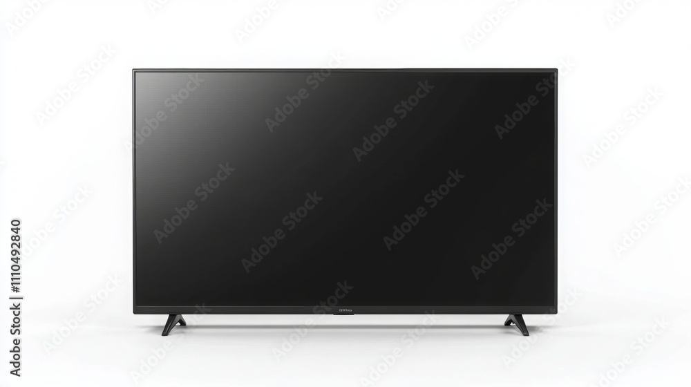 White background with new generation TV White background with new generation TV