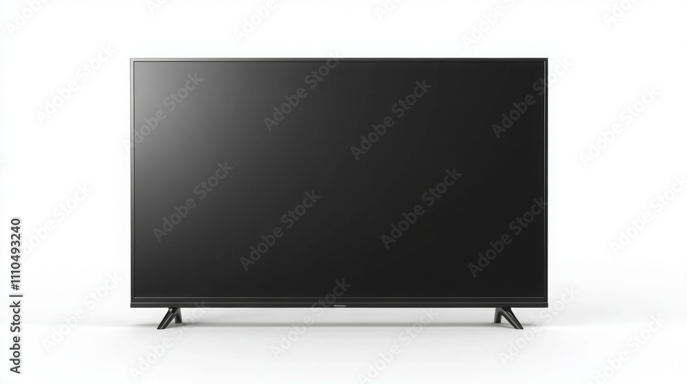 TV with White Background, Elegant Design TV with White Background, Elegant Design