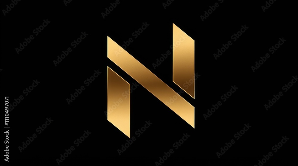 Letter N logo with minimalist design, modern style Letter N logo with minimalist design, modern style