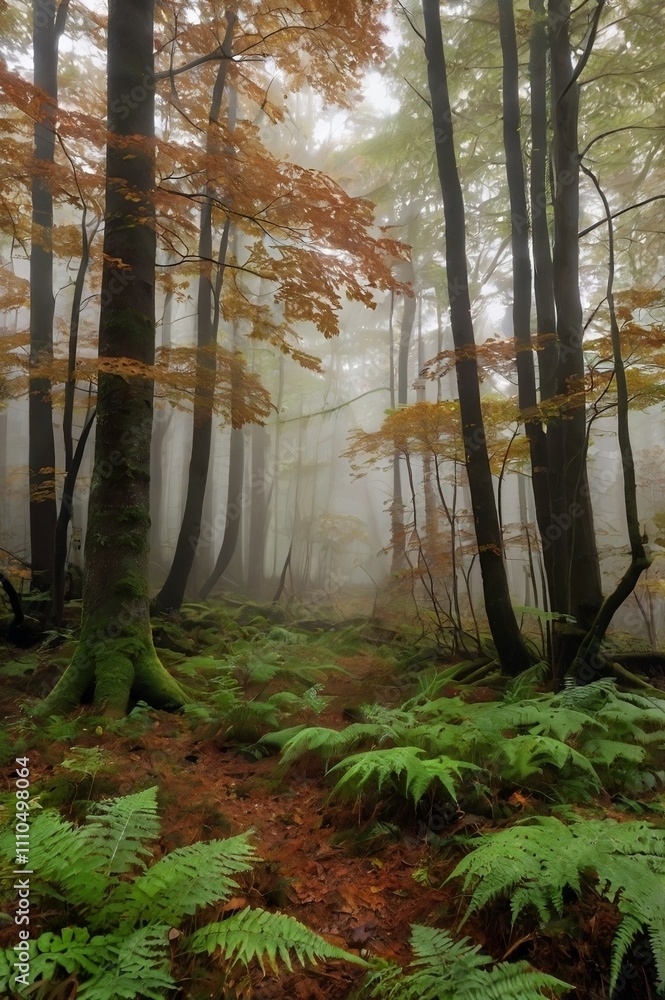 Obraz premium morning in the woods