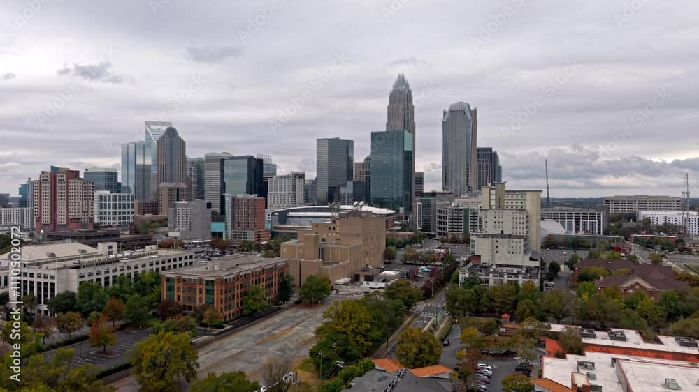Skyline of Charlotte North Carolina aerial view Skyline of Charlotte North Carolina aerial view