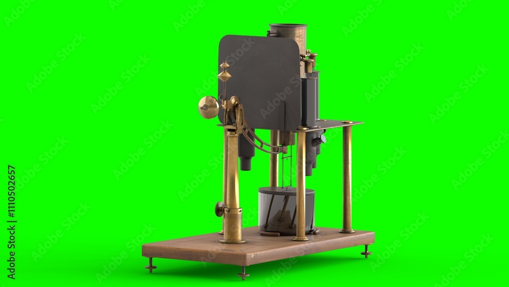 absolute electrometer with green background absolute electrometer with green background