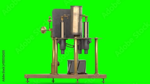 absolute electrometer with green background photo