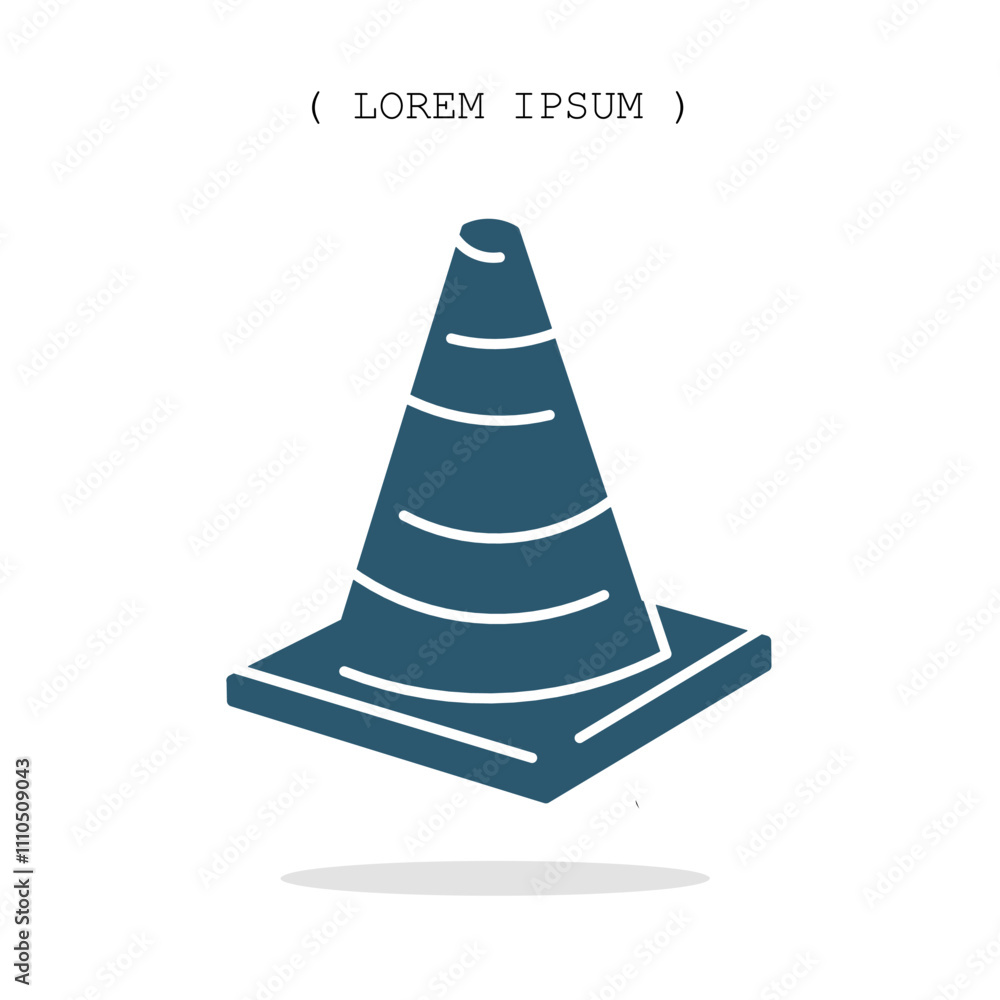 Vector symbol. Traffic cone icon illustration. Stock vector symbol illustration design. Vector symbol. Traffic cone icon illustration. Stock vector symbol illustration design.