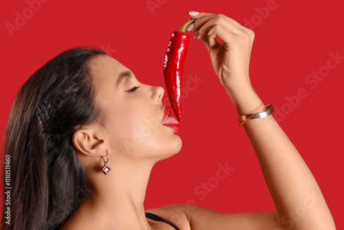 Sexy young woman with open ...