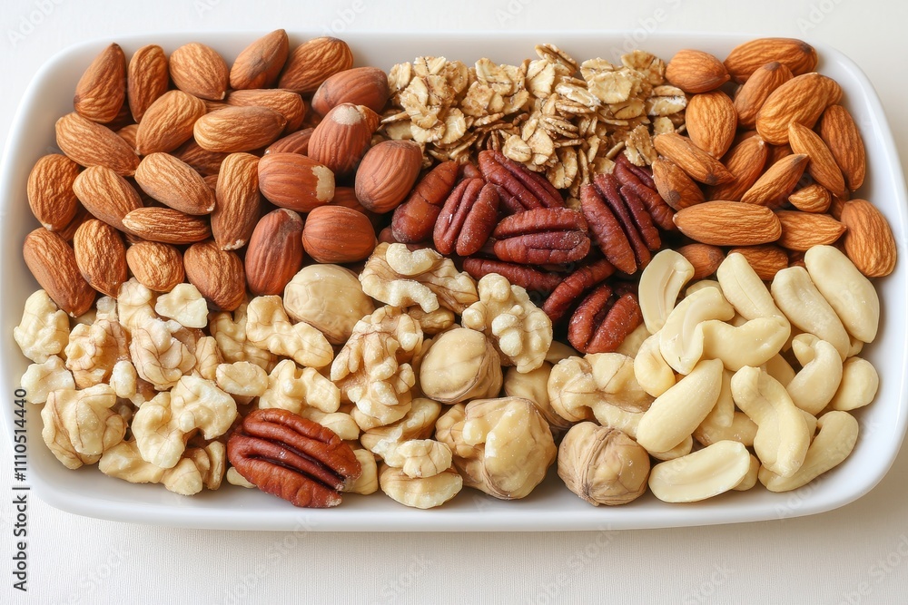 Healthy Snack Options on a White Table Healthy Snack Options on a White Table