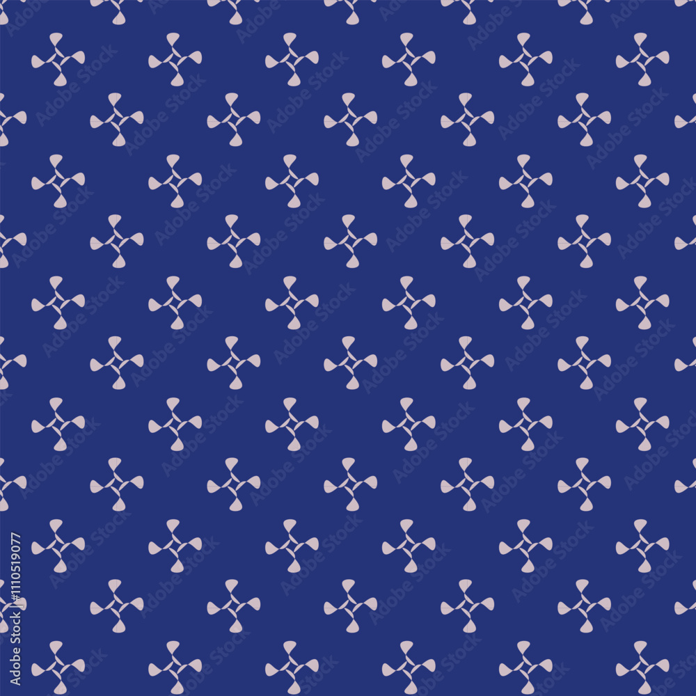 Small flowers pattern doodle shapes motif continuous blue background. Modern floral fabric design textile swatch ladies dress, men's shirt all over print block. Small flowers pattern doodle shapes motif continuous blue background. Modern floral fabric design textile swatch ladies dress, men's shirt all over print block.