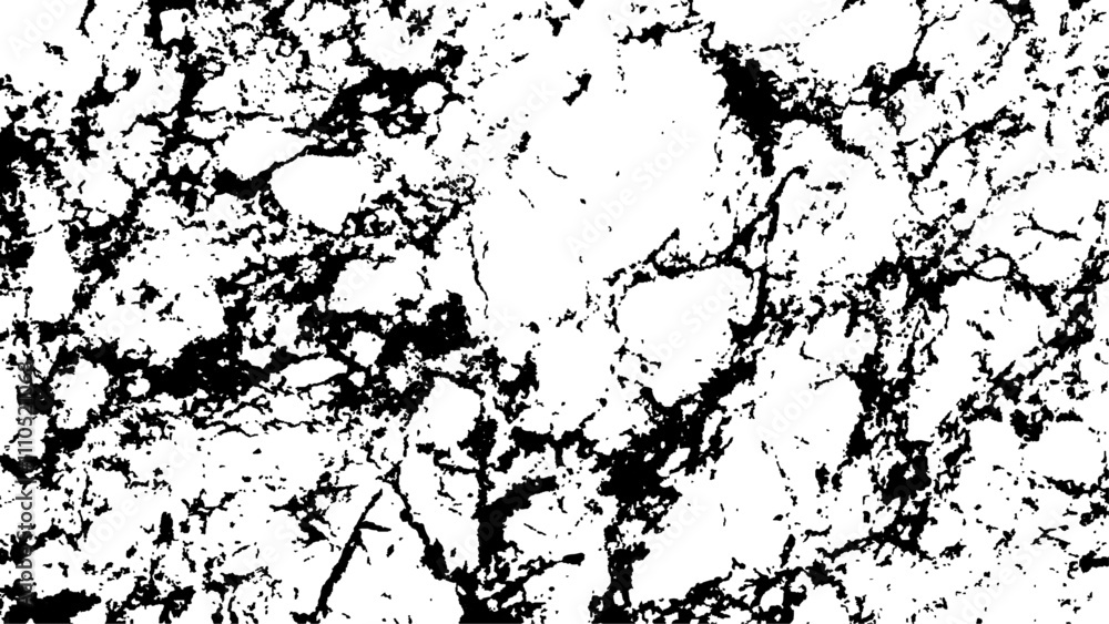 Obraz premium Abstract grunge black and white distressed texture background. Rustic cracked texture with many cracks and scratches. Abstract background. Graphic illustration with transparent background.