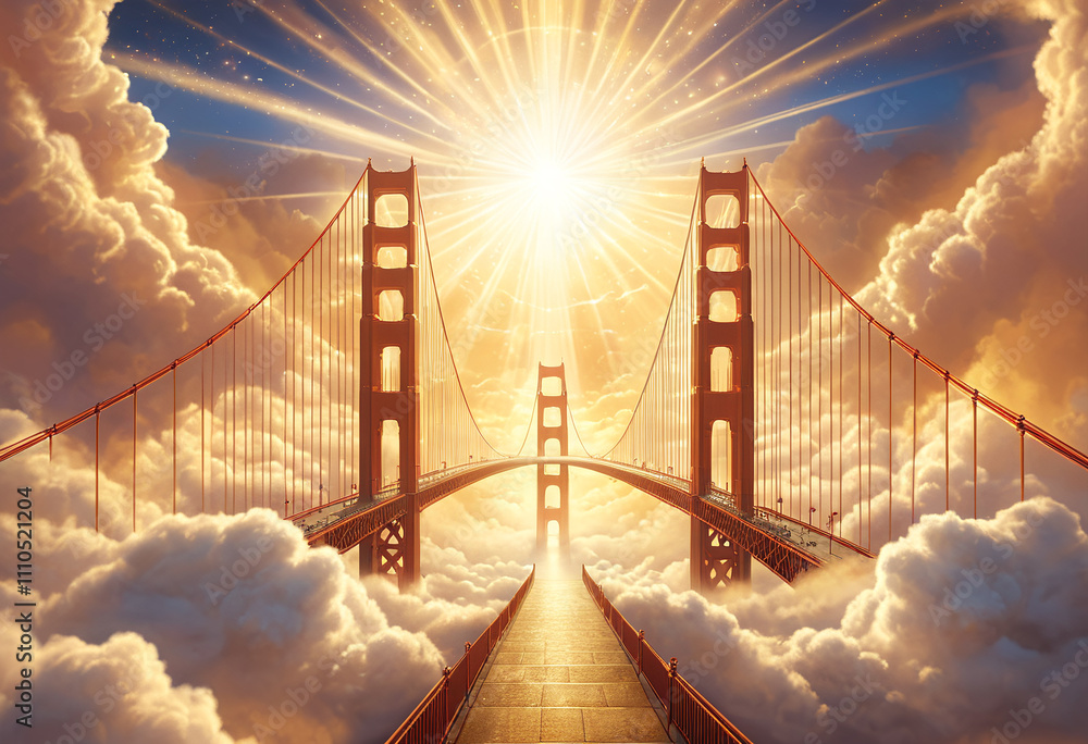 Fototapeta premium bridge to the sky