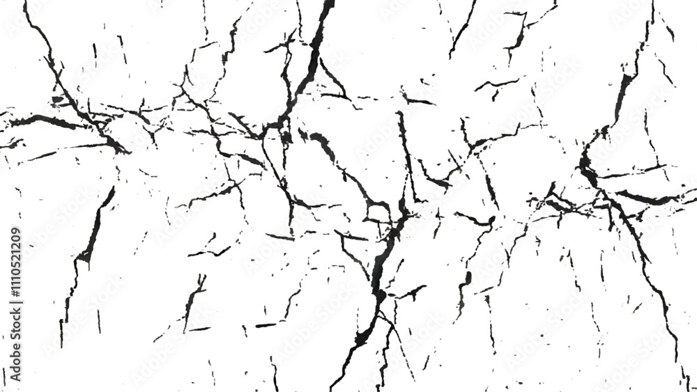 Crack texture lines isolated on transparent background. Vector grunge style cracked texture with cracked pattern for abstract background. Crack texture lines isolated on transparent background. Vector grunge style cracked texture with cracked pattern for abstract background.