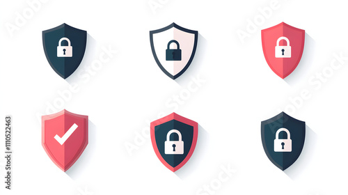 Free Download Security shield sign vector illustration, Lock security icon, Set of security shield icons, securityshields symbols with check mark and padlock, Shield security icon, Safety, protection sign - GFXLoad