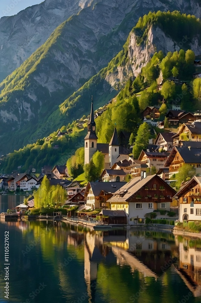 Fototapeta premium lake bled country portrait