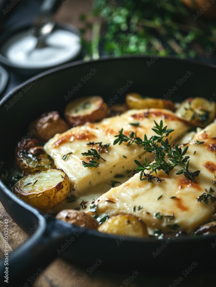 Cheesy Chicken Bake with Potatoes Cheesy Chicken Bake with Potatoes