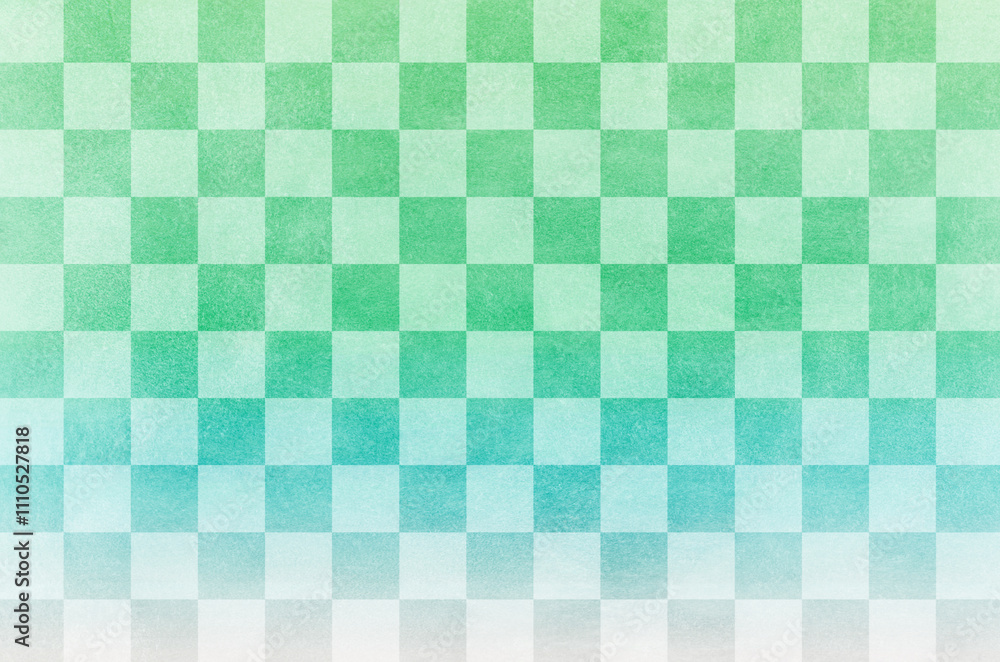 Japanese style checkered pattern background. Japanese traditional latticework illustration.
