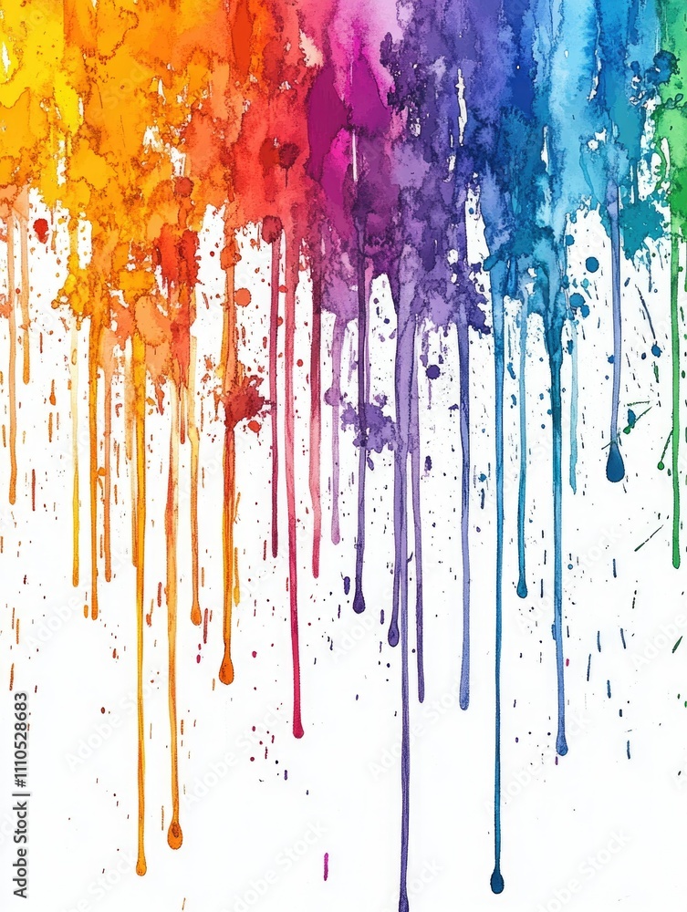 Fototapeta premium Vibrant Splatter Art