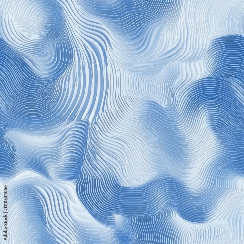 modern water ripples, graduated blue tones, white intersecting curves, minimal wave design, fluid abstract pattern, peaceful oceanic movement, continuous flowing motif modern water ripples, graduated blue tones, white intersecting curves, minimal wave design, fluid abstract pattern, peaceful oceanic movement, continuous flowing motif
