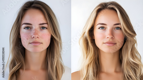 Before & After Clear Skin Transformation, Acne Treatment, Skincare