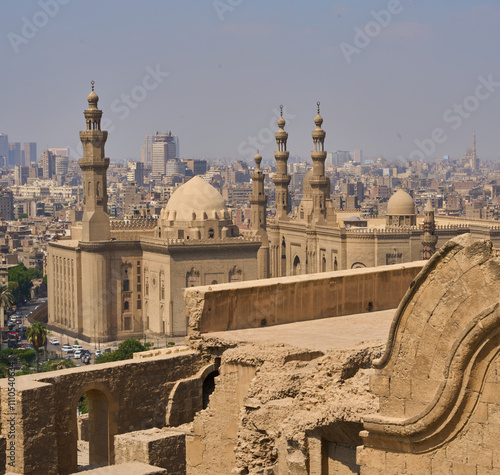 Kairo blick auf die Sultan-Hasan-Moschee