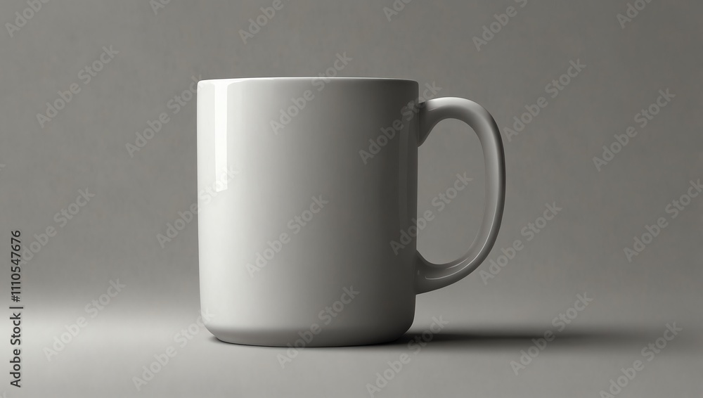 Fototapeta premium white cup on black background
